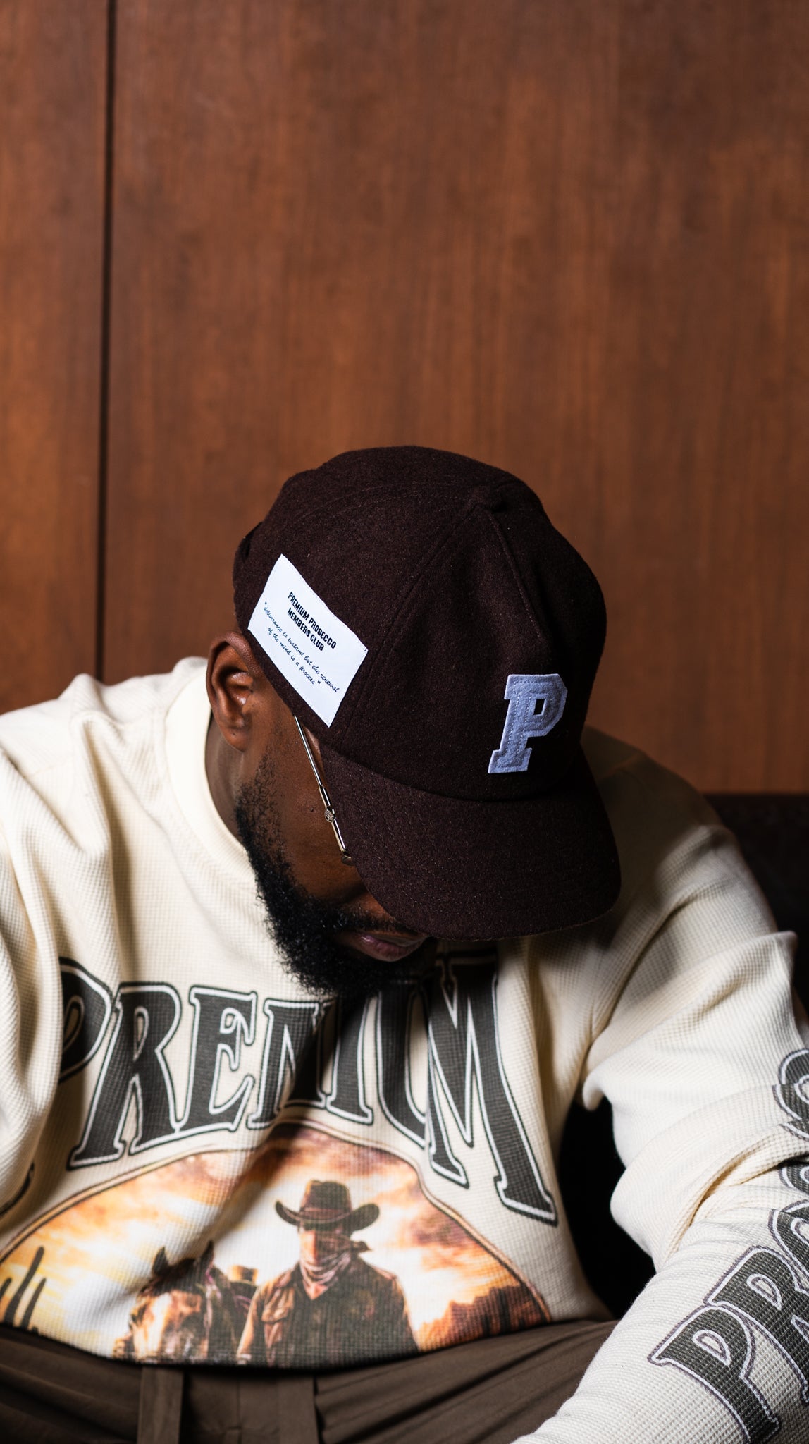 PREMIUM COLLEGIATE CAP (BROWN)