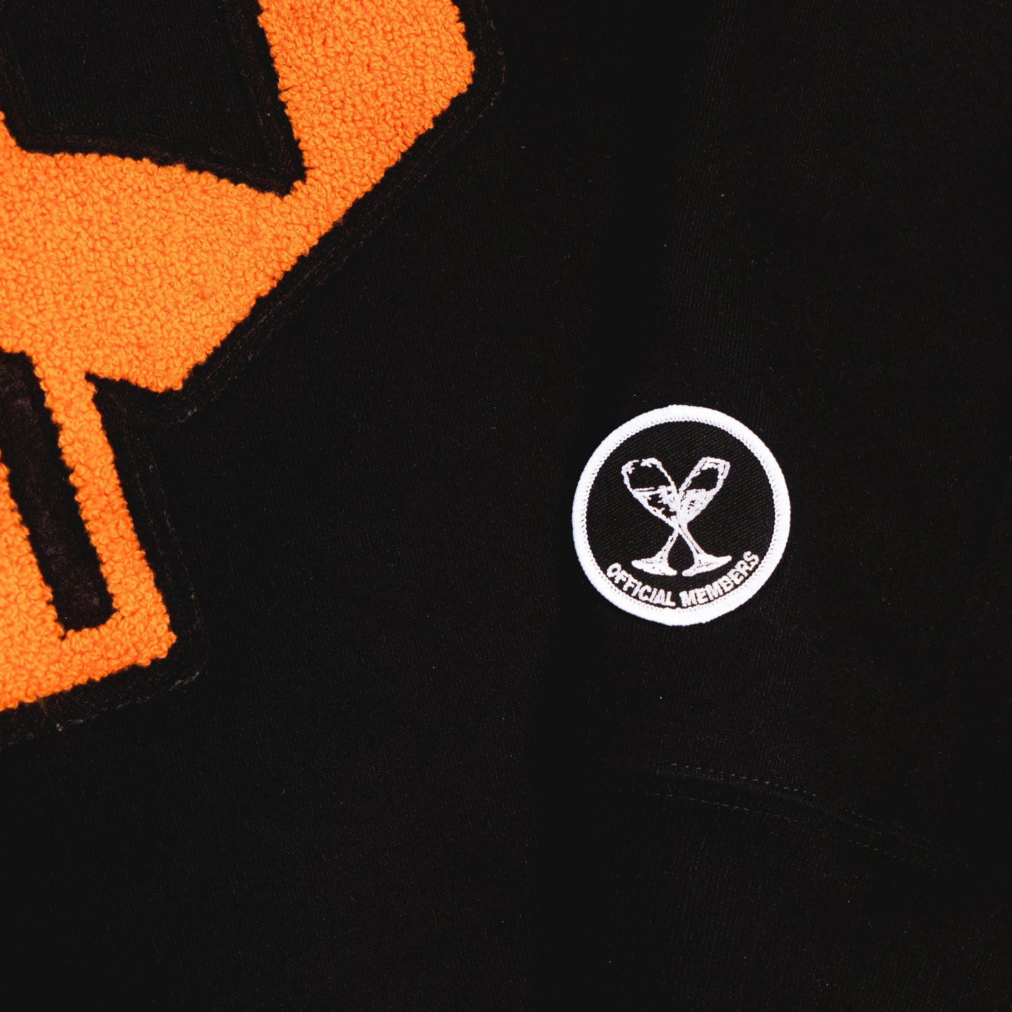 PREMIUM CHENILLE PATCH HOODIE (BLACK)