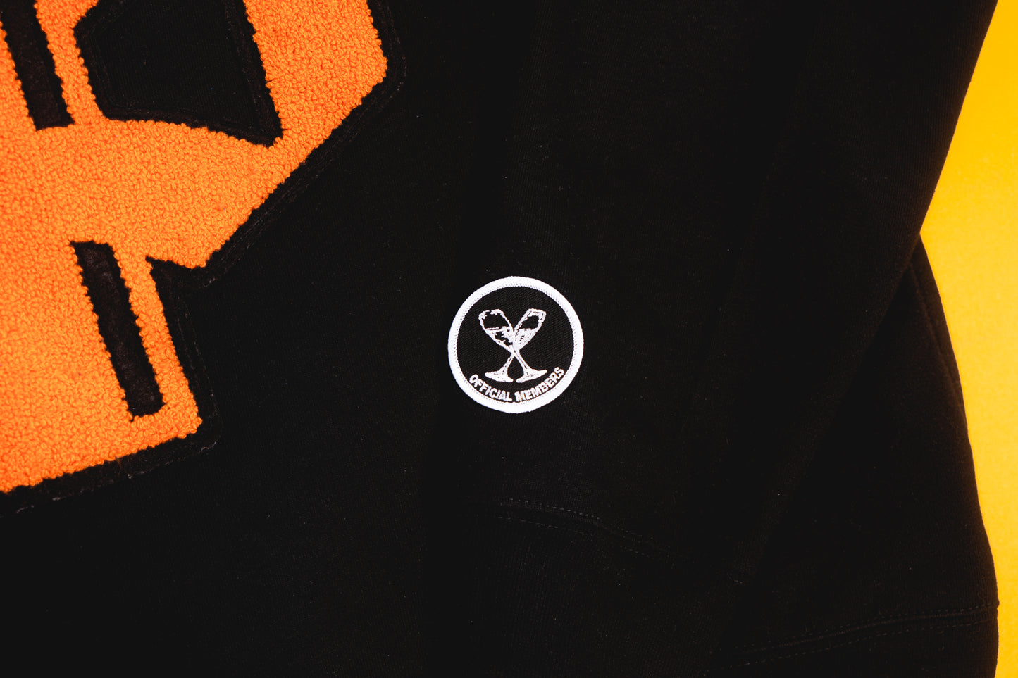 PREMIUM CHENILLE PATCH HOODIE (BLACK)