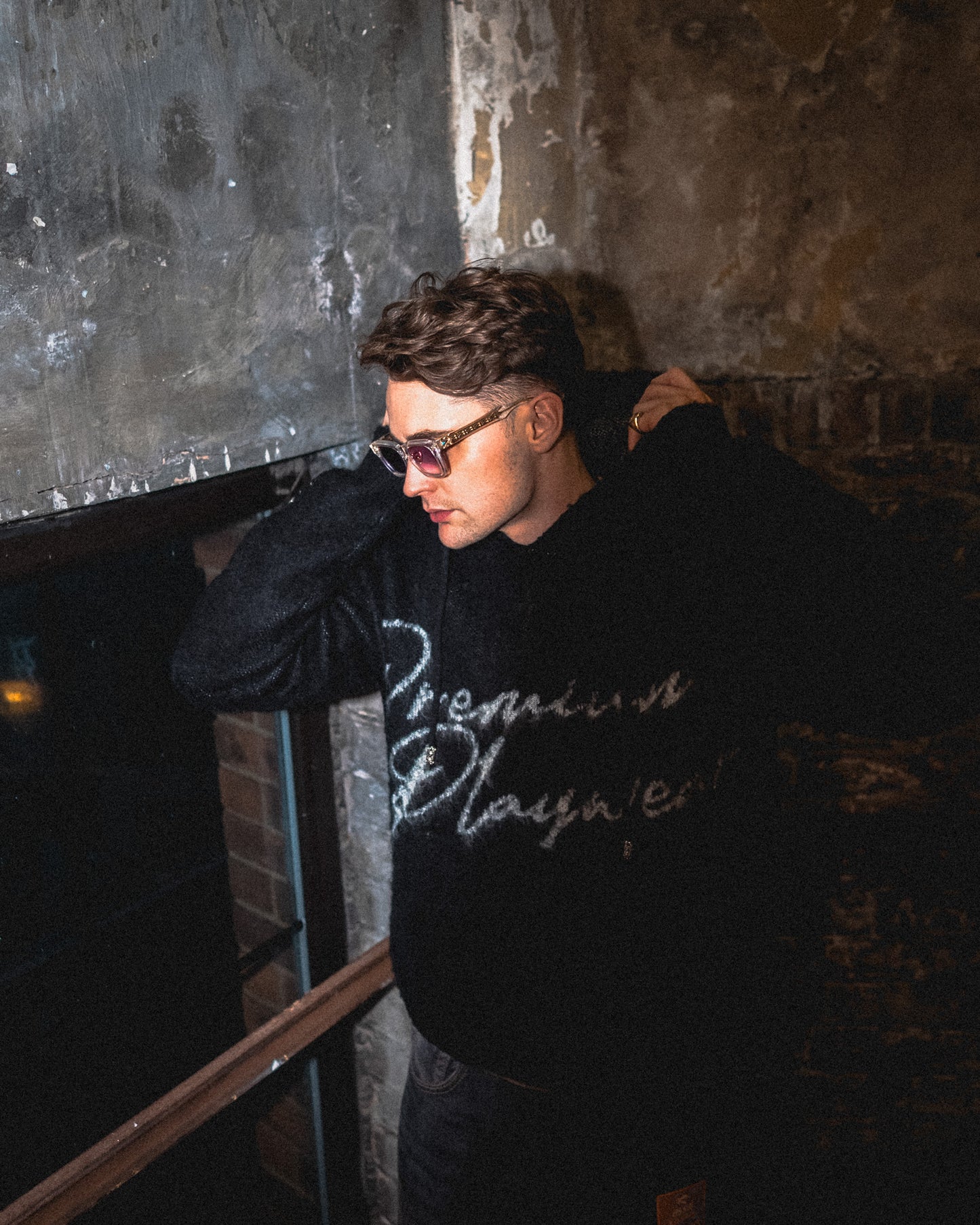 PREMIUM MOHAIR HOODIE (BLACK)