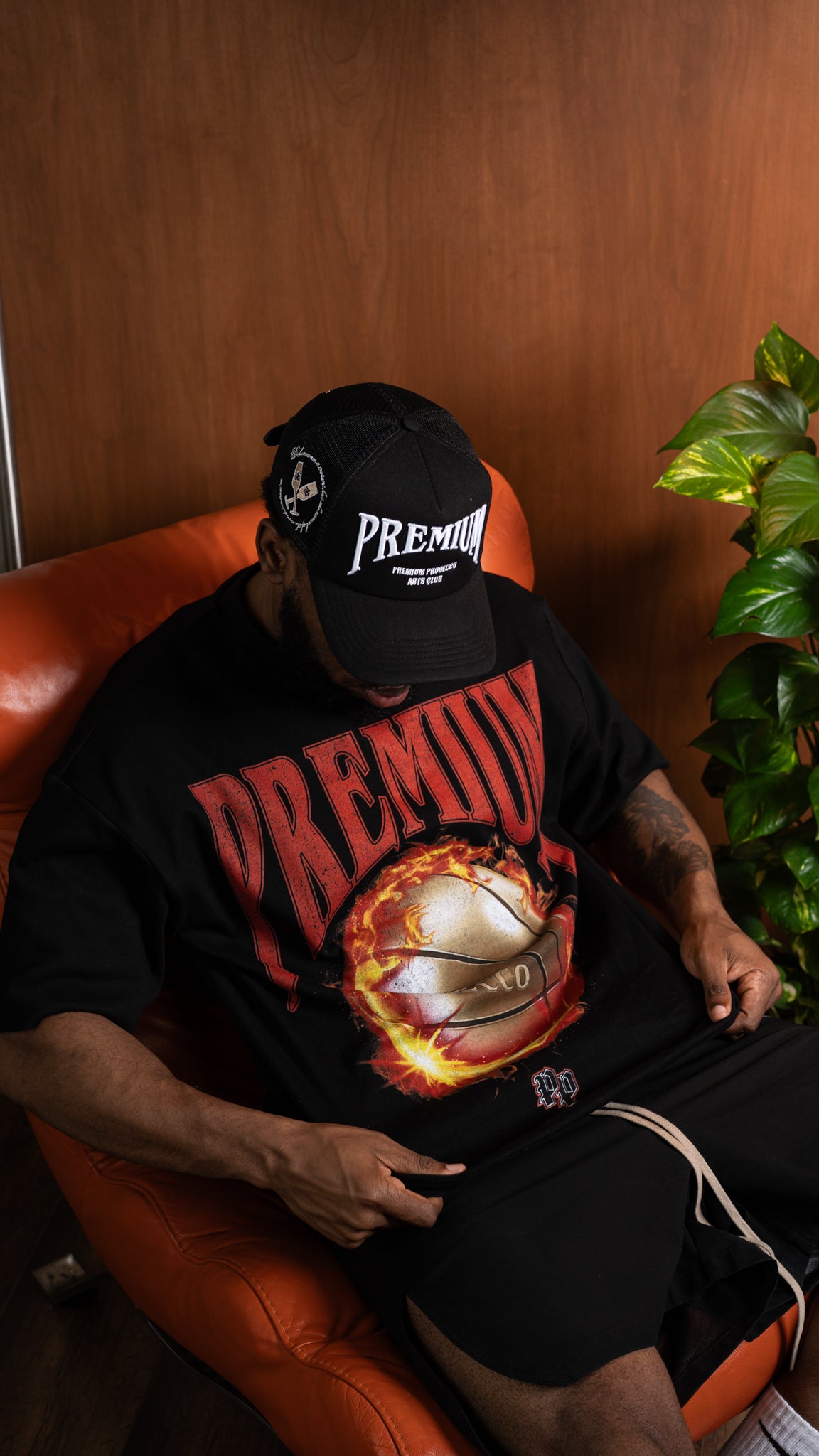 PREMIUM B-BALL T-SHIRT (BLACK)