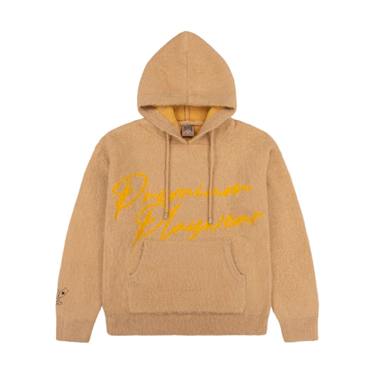PREMIUM MOHAIR HOODIE (BEIGE)